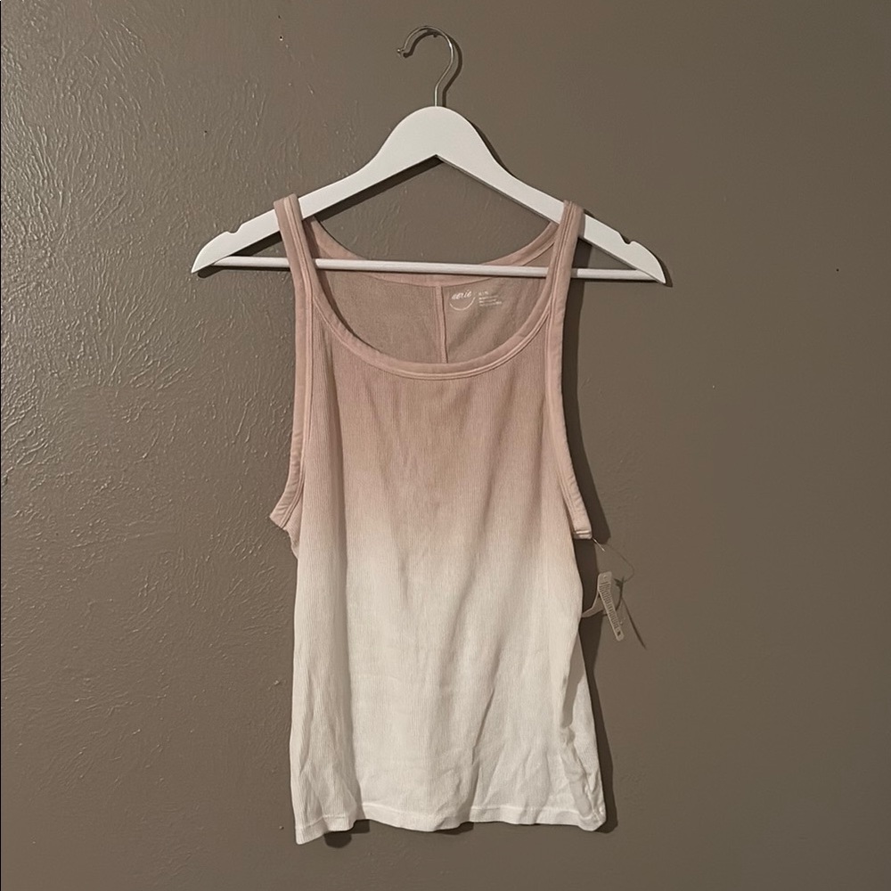 Aerie Cream Ombre Sleeveless Tank Top